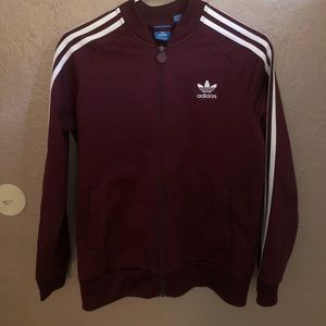 Adidas maroon jacket